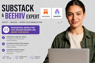 setup substack account substack newsletter design substack beehiiv newsletter