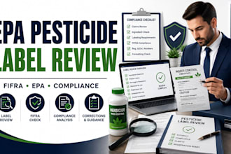review your epa pesticides label for fifra compliance and registration