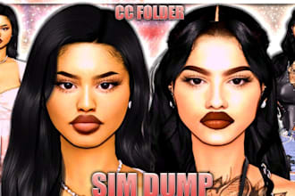 create custom sims 4 characters, realistic sims, cc, outfits, hair, makeup