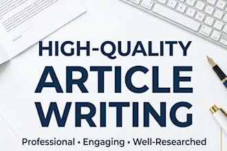 write high quality content with professional editing