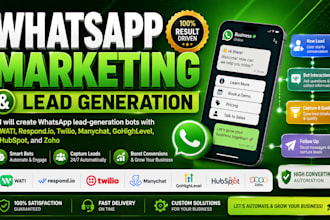whatsapp lead generation bot wati respond io twilio manychat gohighlevel hubspot