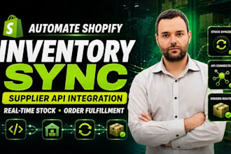 automate shopify inventory sync supplier stock API integration order fulfillment