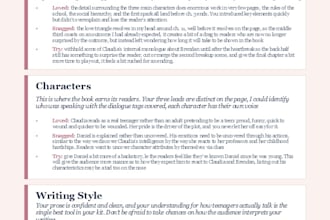 beta read your manuscript and provide feedback