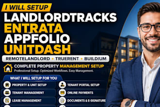 setup landlordtracks entrata appfolio unitdash remotelandlord truerent buildium