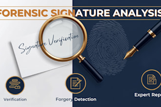 perform professional forensic signature analysis and signature comparison
