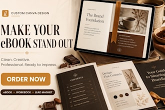 canva ebook design, workbook, lead magnet and ebook layout formatting