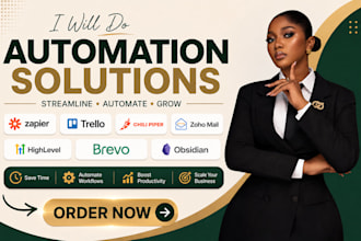 do zapier automation trello chili piper zoho mail gohighlevel brevo obsidian