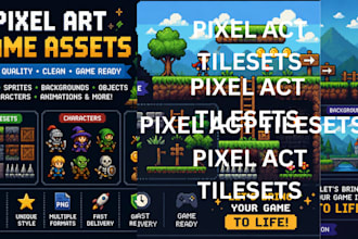 pixel art, 2d pixel art animation, tilestes top down, pixel art character, rpg