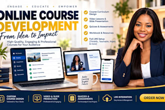 develop your online course, modules and content