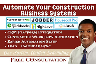 servicem8 jobber housecall pro servicetitan quickbooks zapier ghl slack n8n wati