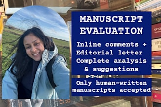 deliver a complete manuscript evaluation for your book