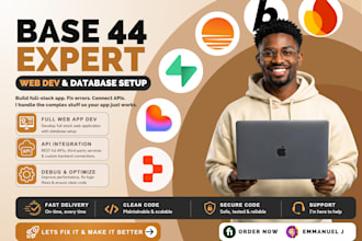 do secure lovable base44 bolt replit ai web app firebase supabase database setup