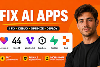 fix lovable ai base44 vibe coded ai app lovable dev supabase replit ai rork app