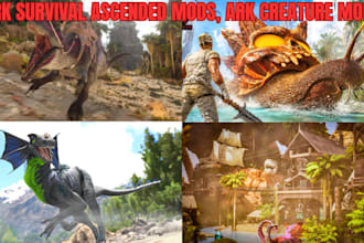 create custom ark survival ascended mods, ark creature mods, unreal engine 4,5
