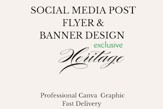 design logo, social media post and graphic design