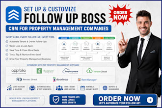 setup and customize follow up boss for property management lead follow up