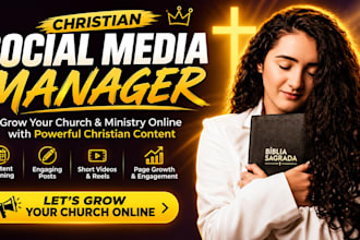 design christian social media content creator instagram marketing for church