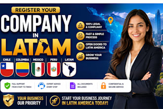 register your company in chile, colombia, mexico, peru and latam