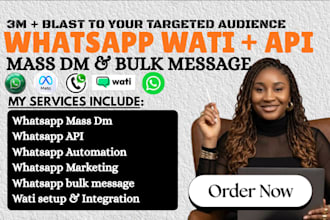setup whatsapp API, whatsapp marketing, whatsapp mass dm and automation