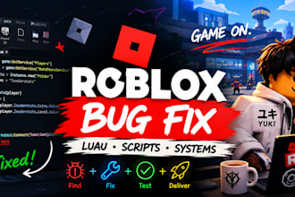 script, fix, or develop your roblox game in luau