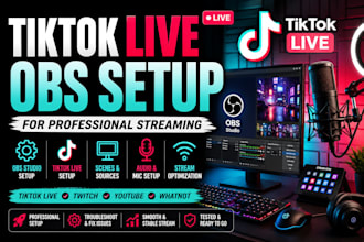 set up tiktok live with obs studio for professional streaming