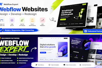design or develop a webflow website or figma to webflow