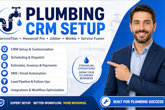 setup plumbing CRM servicetitan housecall pro jobber workiz service fusion