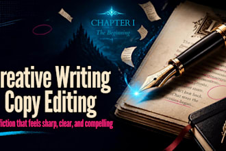 copy edit, line edit and provide feedback on your story