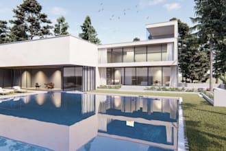 design 3d tiny house, small house, interior and exterior 3d architecture, cabin