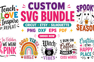 design custom svg cut files for cricut silhouette etsy dxf png commercial use