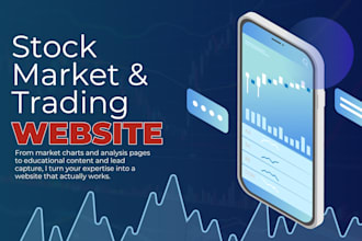 build a trading stock market analysis website personal finance website