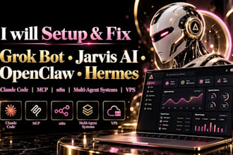 build jarvis ai multi agent github claude code mcp omniroute hermes obsidian vps