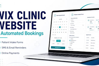 set up wix bookings and automated patient intake forms
