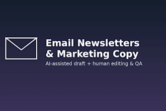 write engaging email newsletters and marketing email copy