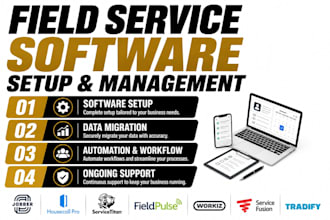 setup jobber housecall pro servicetitan fieldpulse workiz service fusion tradify