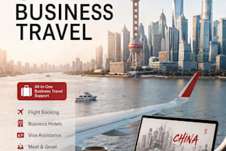design a professional business travel poster or flyer