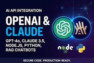 integrate openai claude API into your node python web app