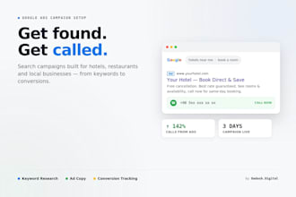 set up a google ads campaign for your hotel or business