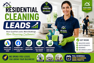 residential cleaning marketing leads home cleaning leads facebook ads google ads