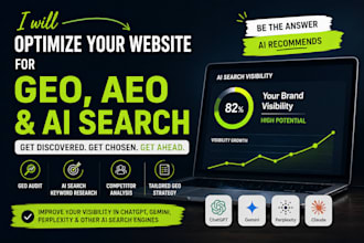 optimize your website for GEO, aeo and ai search rankings on chatgpt and gemini