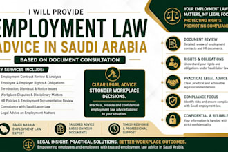 provide employment law advice in saudi arabia