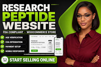do peptide website supplement website nutraceutical woocommerce peptide website