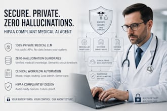 hipaa compliant cloud rag agent, clinical triage automation private medical llm