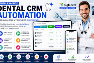 build dental CRM automation in gohighlevel