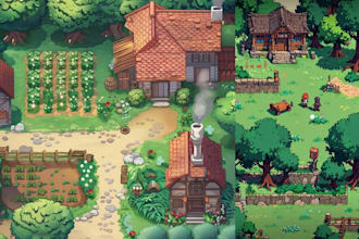 do pixel art tileset pixel animation game art asset tile map pixel background