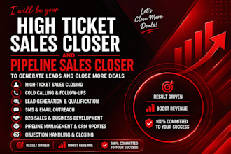 high ticket sales insurance sales closer pipeline sales US UK cold caller sales