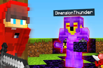 create professional minecraft thumbnail for youtube
