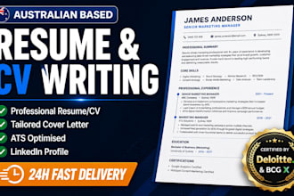 write a professional resume, CV and cover letter using ai