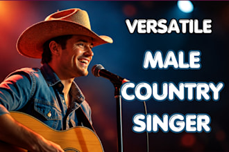 be your male country singer, country pop singer, songwriter, male country vocals