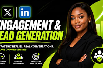 be fast reply guy for x twitter and linkedin engagement and lead generation